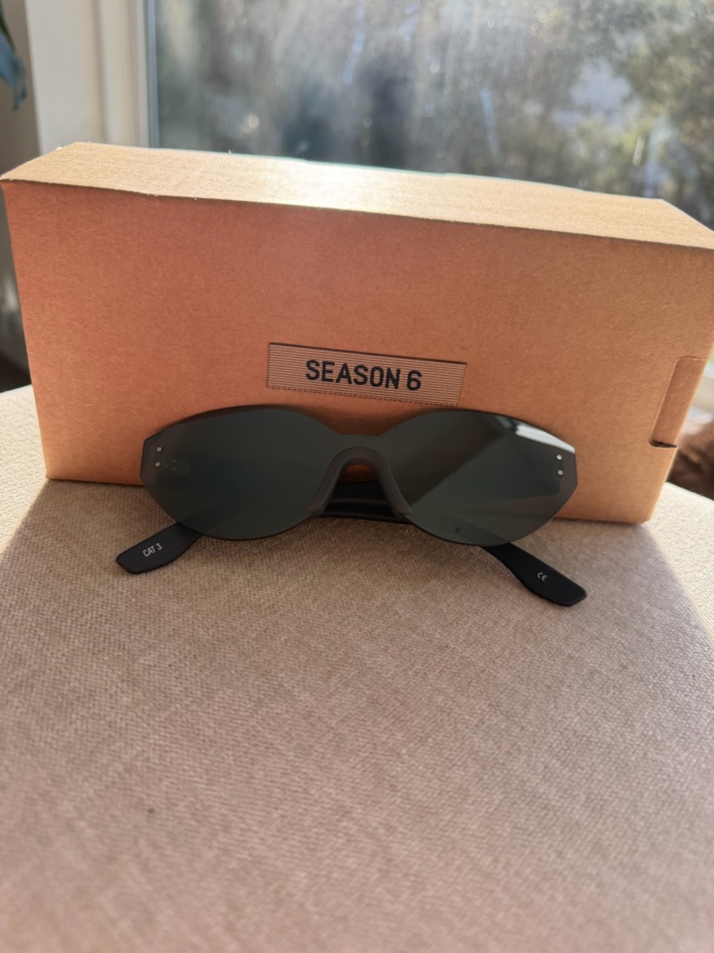 Yeezy Black Shield Sunglasses
